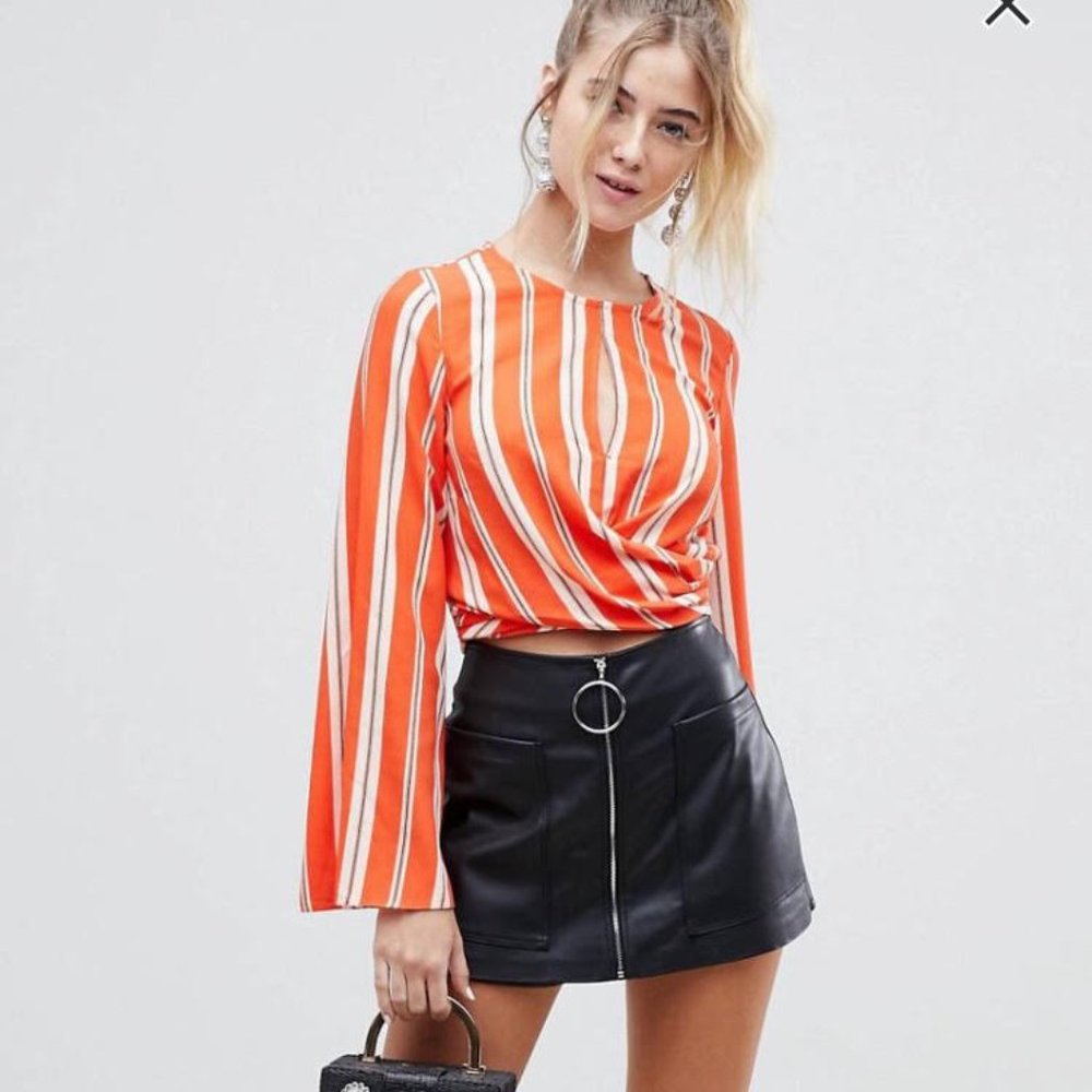 ASOS Miss Selfridge orange top